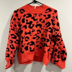 SHEIN red and black sweater size M